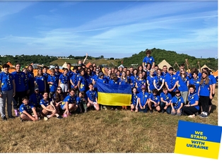 Invited 115 Ukrainian scouts on a summer trip and camp in Denmark