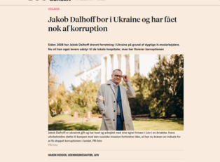 Jakob Dalhoff i Børsen: Jeg er dødtræt af korruptionen i Ukraine