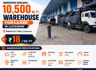 1000 m² Warehouse storage for rent in Lucknow, Navi Kot Nandana (226201) - 0 | MatchOffice
