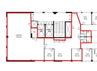 232 m² Commercial office up for rent in Helsinki, Valimotie 13, 00380  - 6 | MatchOffice