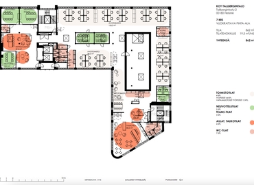 862 m² Commercial office up for rent in Helsinki, Tallberginkatu 2, 00180 - 2 | MatchOffice.com