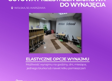 80 m² Conference hall in Warszawa Wola, Wolska 50 (01-187) - 1 | MatchOffice.com