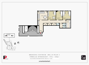 Kontorsrum(Yta:108 m²)	att hyra i Skärholmen, Bredängstorget 1, 127 32 Farsta. Handikappanpassad | MatchOffice.se