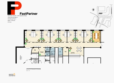 Kontorsutrymme(Yta:210 m²)	att hyra i Johanneslundsvägen 4, 194 61 Upplands Väsby. Fullt utbud av faciliteter | MatchOffice.se
