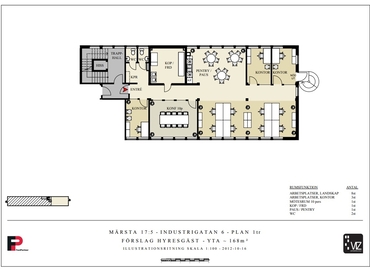Kontorsplatser(Yta:167 m²)	för uthyrning i Arlandastad, Industrigatan 6, 195 60 Sigtuna. Fullt utbud av faciliteter | MatchOffice.se