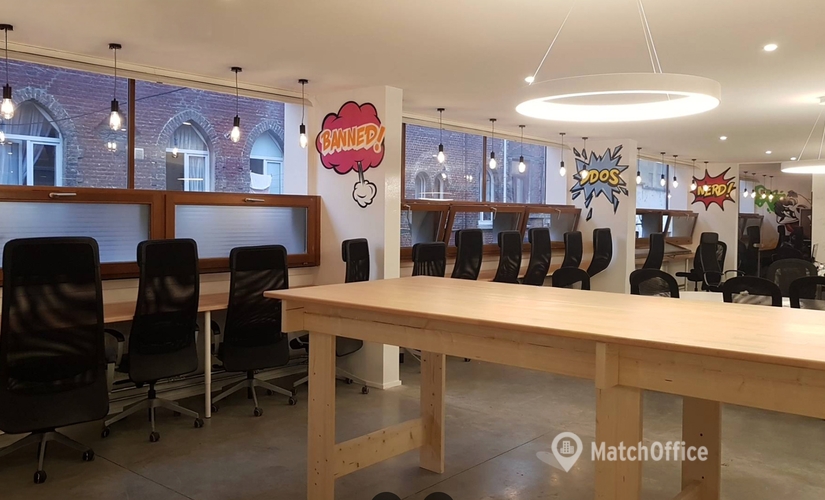 Flexplek te huur Sint-Jans-Molenbeek, Place de la Minoterie 10, 1000 m², - 0 | MatchOffice.be