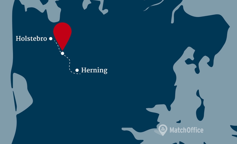 Kontorhotel på Rugbjergvej 6, 7490 Aulum - 57 m² | Foto 2 - Lokalebasen