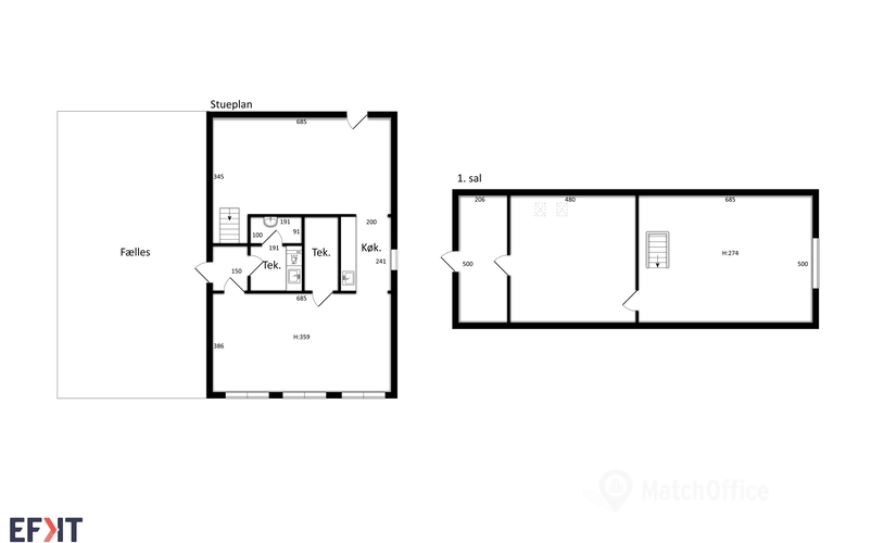 Kontor til leje på Vestergade 12 2. sal, 6200 Aabenraa - 120 m² | Foto 4 - Lokalebasen.dk