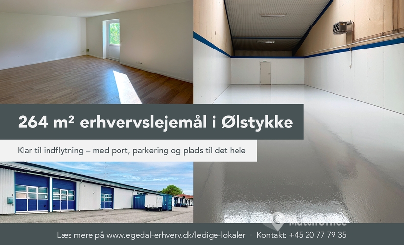 Kontor til leje på Svalehøjvej 5, 3650 Ølstykke - 264 m² | Foto 0 - Lokalebasen.dk