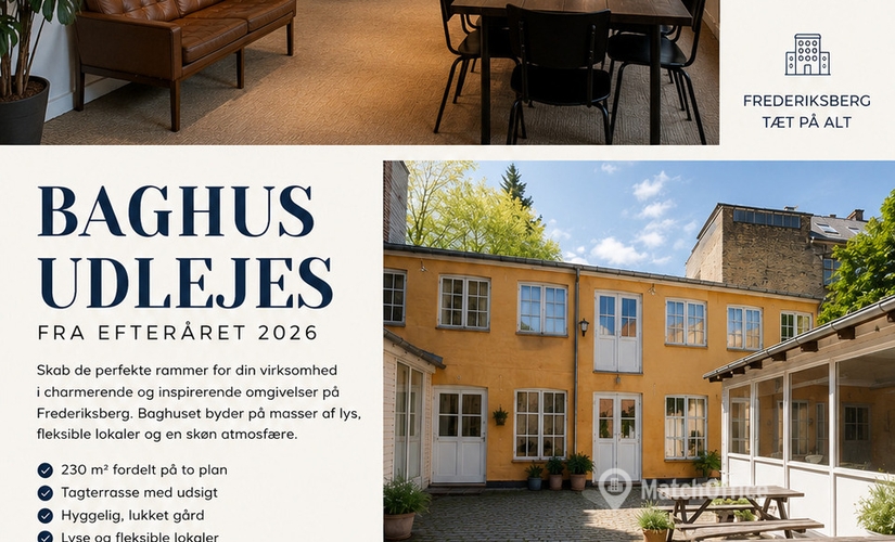 Kontor til leje på Niels Ebbesens Vej 19, 1911 Frederiksberg C - 230 m² | Foto 0 - Lokalebasen.dk