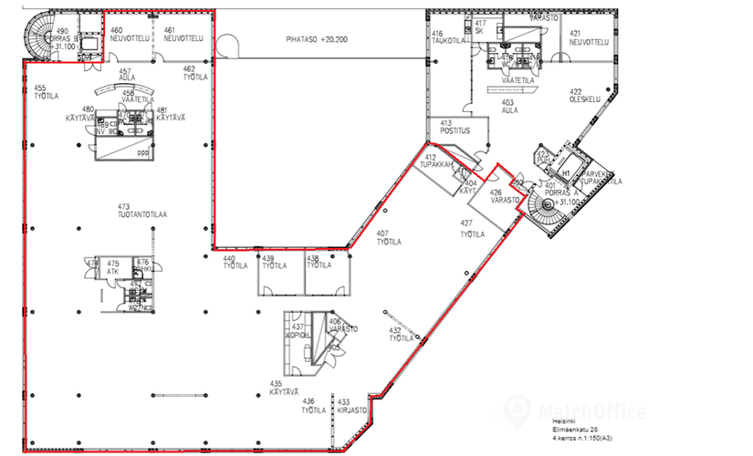 1210 m² Office for rent in Helsinki, Elimäenkatu 28 (00510) can satisfy all our needs  - 3 | MatchOffice.com