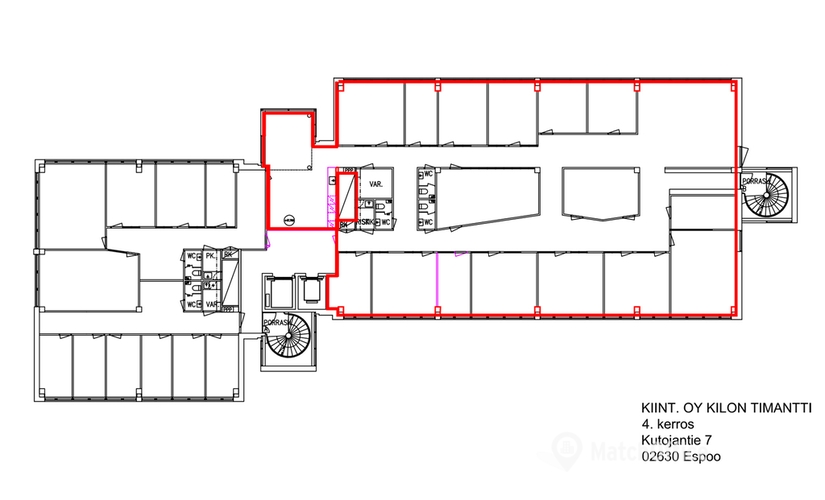 533 m² Commercial office for rent in Espoo, Kutojantie 7 (02630) can cater to all your needs  - 1 | MatchOffice