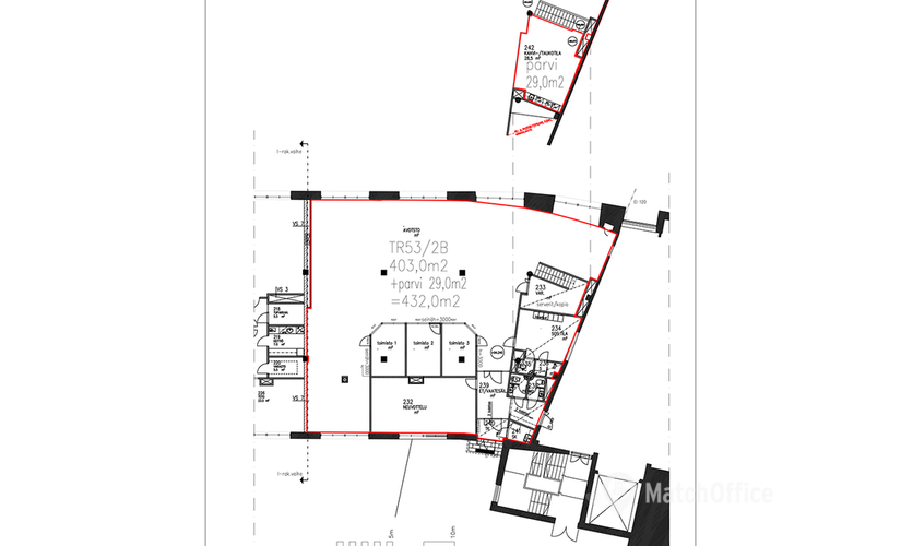 432 m² Flexible office available to rent in Tampere, Finlaysoninkuja 19-23 (33210) can satisfy all our needs  - 1 | MatchOffice.com