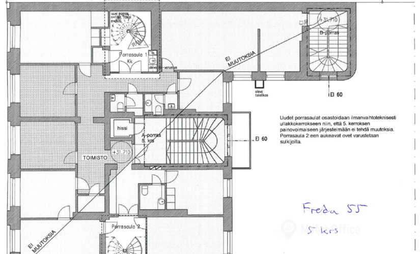 Vapaat liikekeskus - Helsinki, Fredrikinkatu 55, (00100) - 1 | MatchOffice.fi