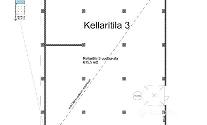 615 m² Warehouse storage rental in Vantaa, Hakkilankaari 1 (01380) - 3 | MatchOffice.com