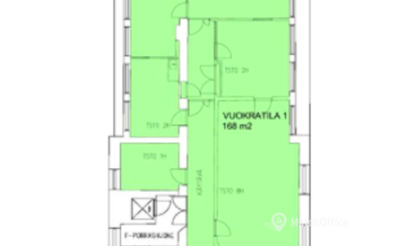 168 m² Office available to rent in Helsinki, Urho Kekkosen katu 4-6 (00100) can satisfy all our needs  - 1 | MatchOffice.com