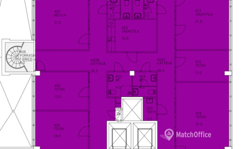 384 m² Commercial office for rent in Helsinki, Hitsaajankatu 4, 00810  - 1 | MatchOffice