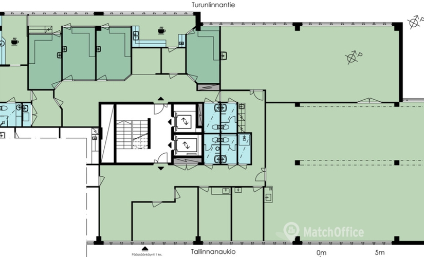 160 m² Commercial office available to rent in Helsinki, Turunlinnantie 14, 00930 - 0 | MatchOffice