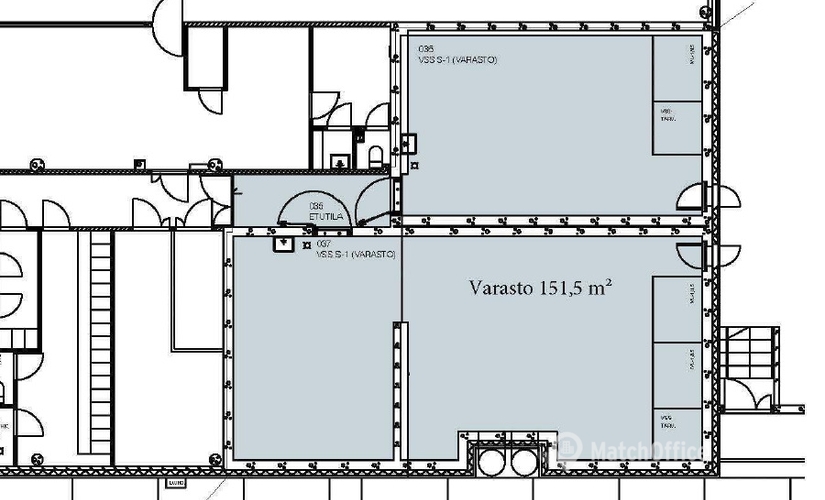 151 m² Warehouse space rental in Vantaa, Vernissakatu 3 (01300) - 2 | MatchOffice