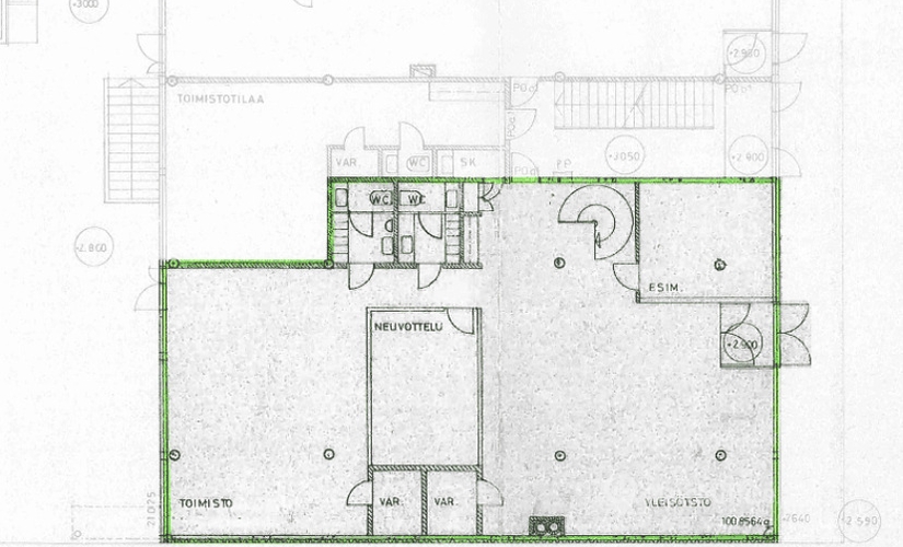 Liiketila Sovionkatu 10 92100 Raahe