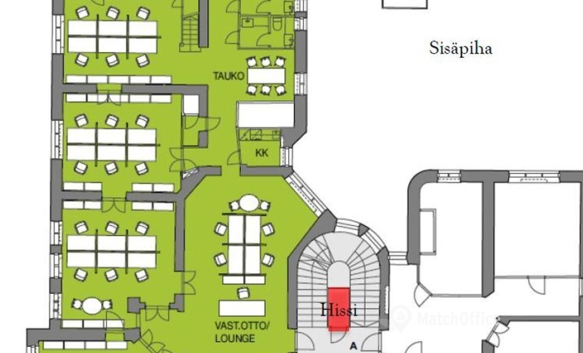 325 m² Business office for rent in Helsinki, Eteläinen Makasiinikatu 4, 00130  - 3 | MatchOffice