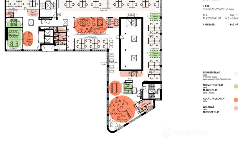 862 m² Office available to rent in Helsinki, Tallberginkatu 2, 00180  - 1 | MatchOffice.com