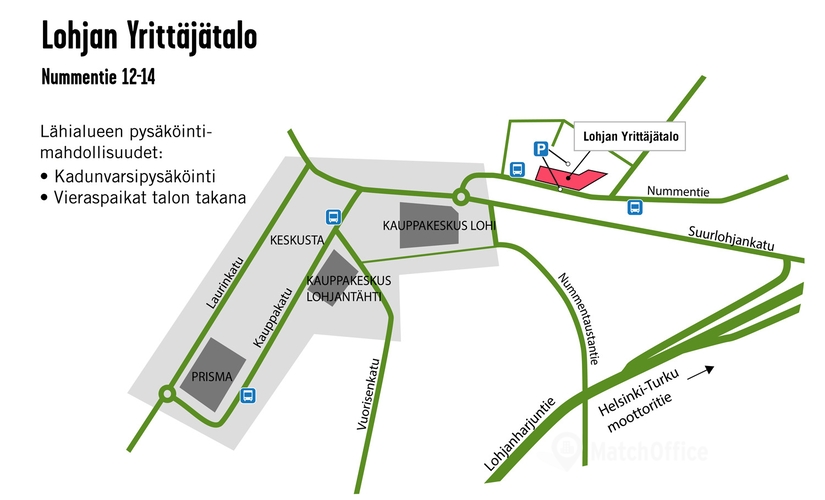 Toimisto Nummentie 12-14 08100 Lohja