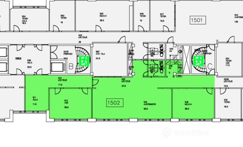 184 m² Office up for rent in Espoo, Sinikalliontie 9, 02630  - 2 | MatchOffice