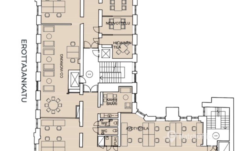 Vuokraa toimistotilat - Helsinki, Erottajankatu 15, (00130) - 4 | MatchOffice.fi