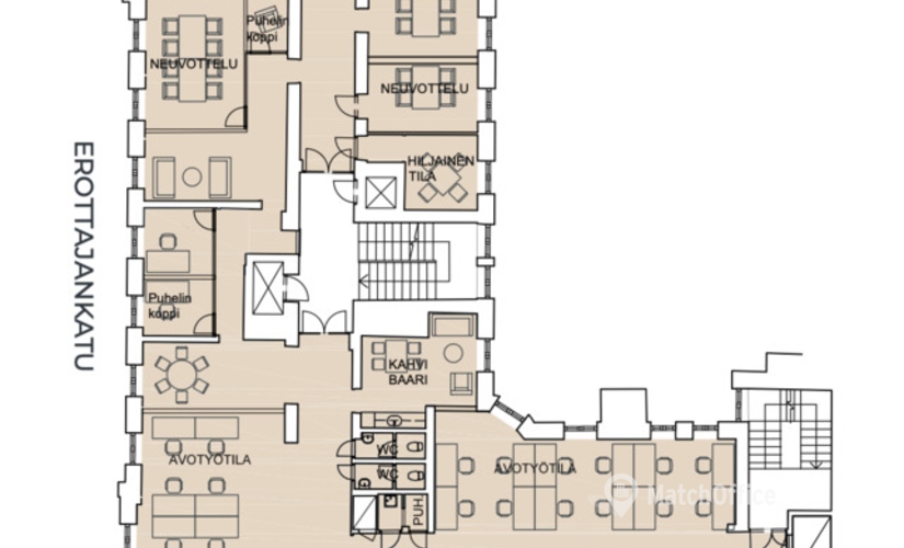 Vapaat toimisto - Helsinki, Erottajankatu 15, (00130)  - 4 | MatchOffice.fi