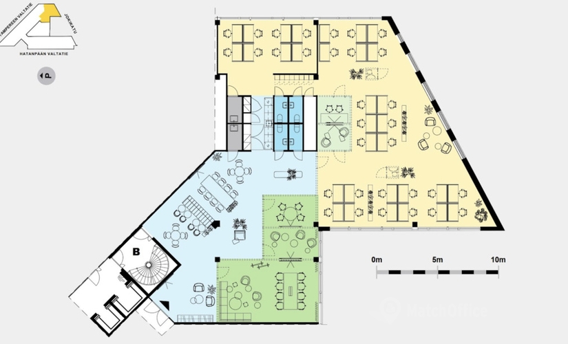 Vuokraa toimistotilat - Tampere, Hatanpään Valtatie 24, (33100) - 1 | MatchOffice