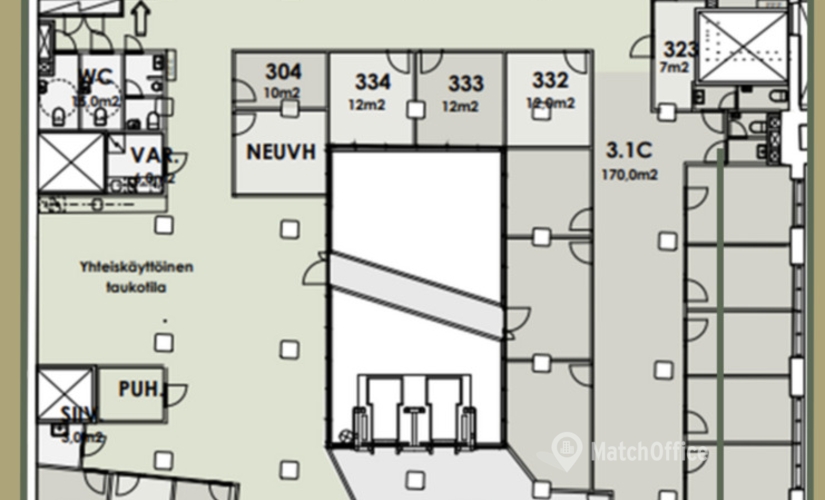 Vapaat toimistotilat - Helsinki, Kumpulantie 3, (00520) - 1 | MatchOffice.fi