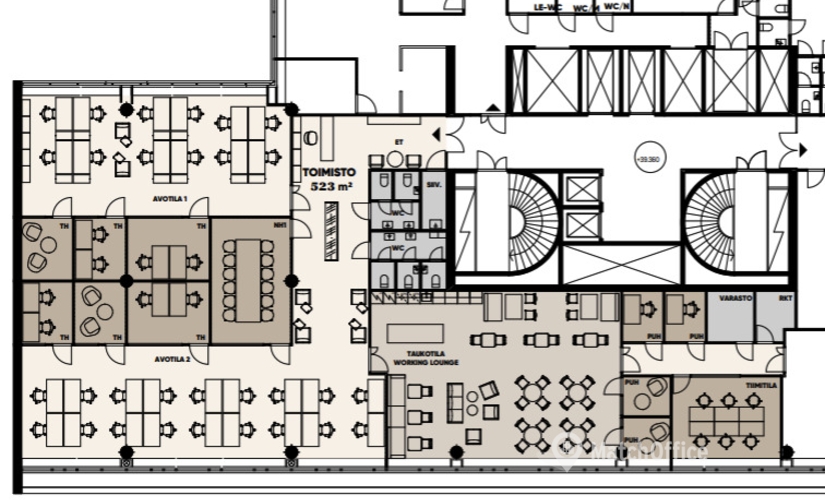 Vuokraa toimistotilat - Helsinki, Kuortaneenkatu 1, (00510) - 3 | MatchOffice