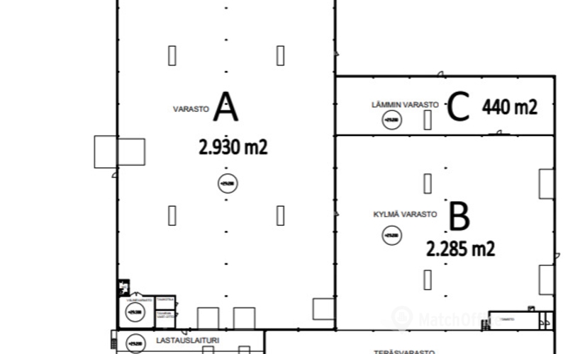 5655 m² Warehouse rental in Vantaa, Kanervikkotie 6 (01380) - 2 | MatchOffice.com
