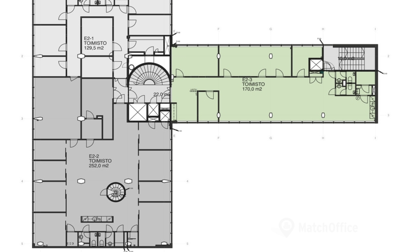 Vuokraa toimisto - Helsinki, Ruoholahdenkatu 8, (00180)  - 1 | MatchOffice.fi