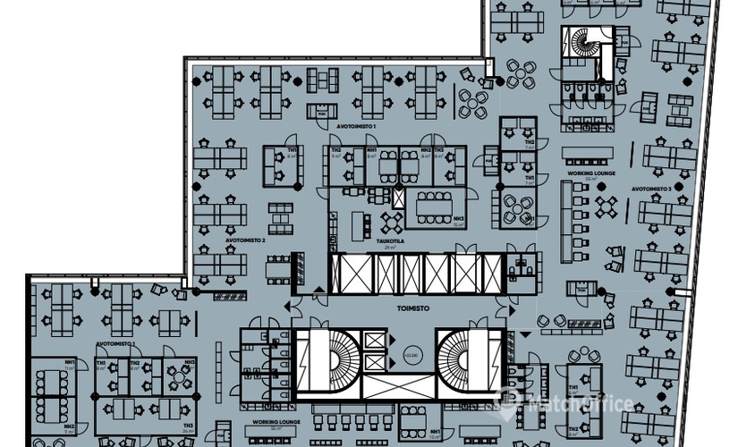 Vapaat toimistotilat - Helsinki, Kuortaneenkatu 1, (00510)  - 3 | MatchOffice.fi