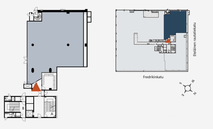 236 m² Warehouse storage up for rent in Helsinki, Fredrikinkatu 48 (00100) - 1 | MatchOffice