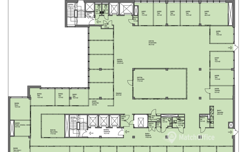 Vapaat toimisto - Helsinki, Paasivuorenkatu 3, (00530) - 1 | MatchOffice