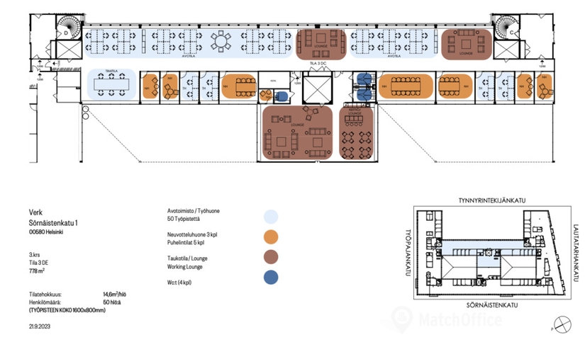 Vapaat toimisto - Helsinki, Sörnäistenkatu 1, (00580) - 2 | MatchOffice
