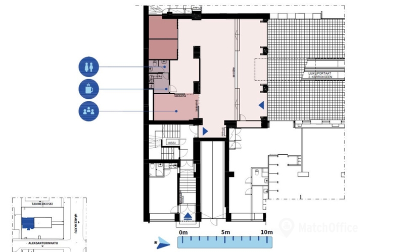 Vapaat liiketila - Tampere, Hämeenkatu 9, (33100) - 1 | MatchOffice.fi