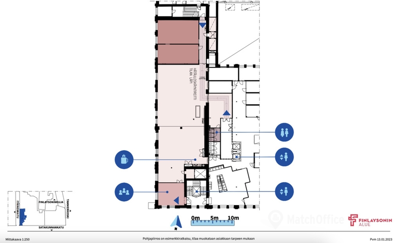 Vapaat toimistotila - Tampere, Itäinenkatu 11-13, (33210) - 3 | MatchOffice