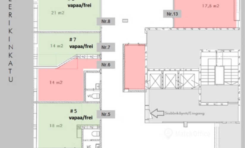 Vapaat toimistotila - Helsinki, Annankatu 25, (00100)  - 1 | MatchOffice