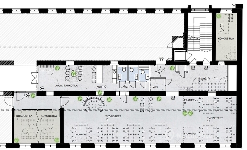 Vuokraa toimisto - Helsinki, Kansakoulukatu 3, (00100) - 2 | MatchOffice.fi