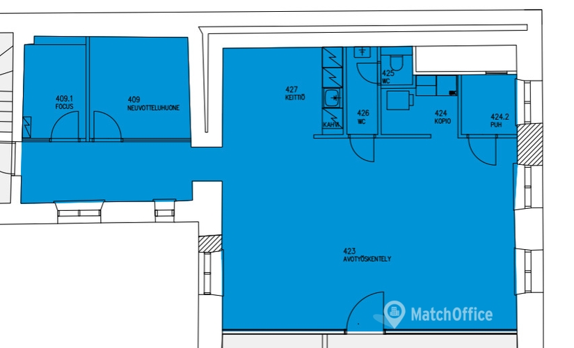 Vuokraa toimistotilat - Helsinki, Pohjoisesplanadi 21, (00100) - 1 | MatchOffice