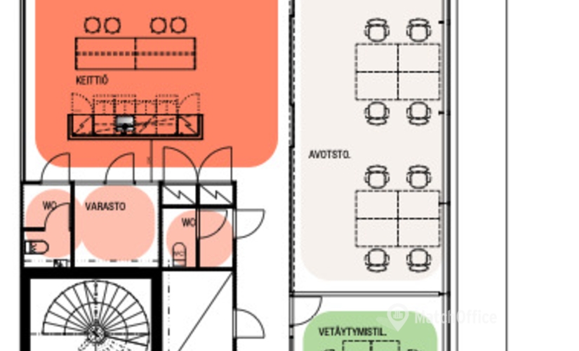 Vapaat toimistotilat - Helsinki, Porkkalankatu 20, (00180)  - 3 | MatchOffice