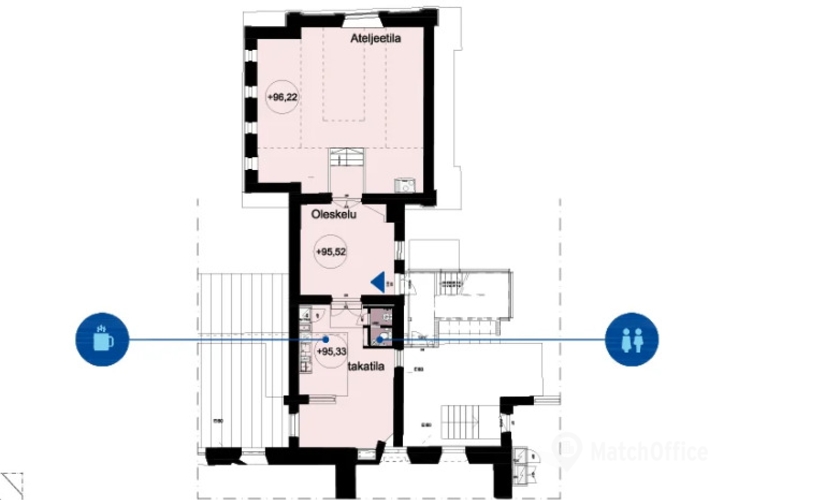Vapaat toimistotila - Tampere, Finlaysoninkuja 22, (33210) - 1 | MatchOffice.fi