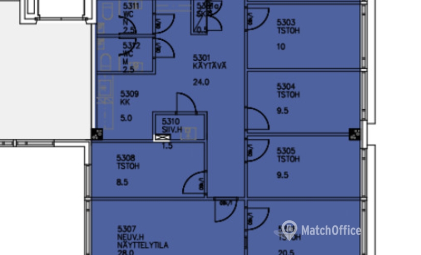 Vapaat toimistotilat - Helsinki, Sahaajankatu 24, (00880)  - 0 | MatchOffice.fi