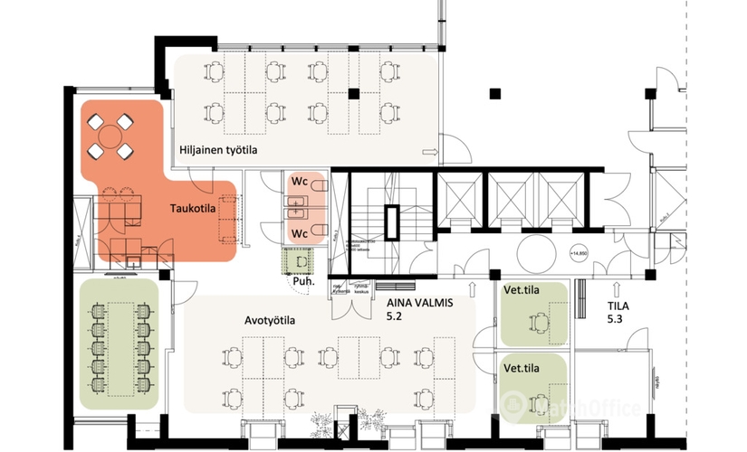 Vapaat toimistotilat - Helsinki, Paasivuorenkatu 3, (00530) - 1 | MatchOffice.fi