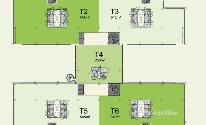 Vuokraa toimistotila - Helsinki, Karvaamokuja 2 A-B, (00380) - 11 | MatchOffice.fi