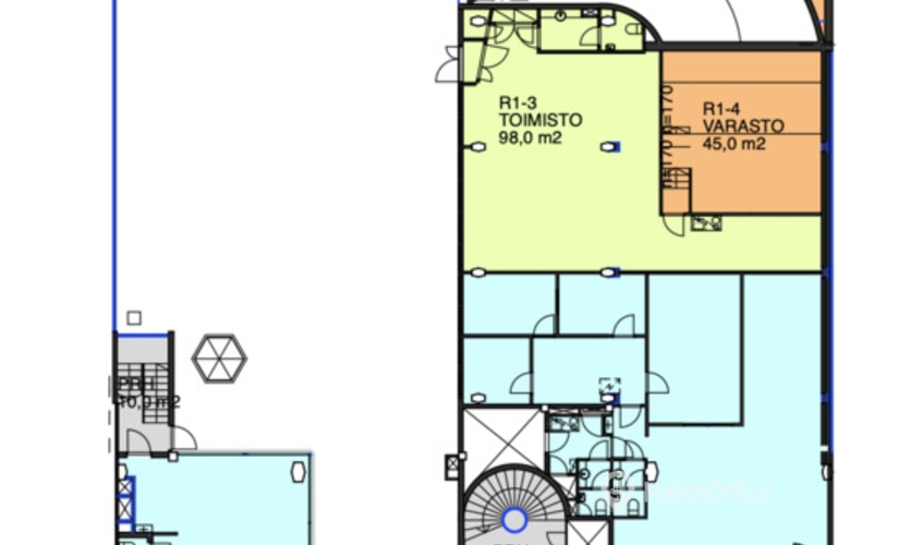 Vuokraa toimisto - Helsinki, Ruoholahdenkatu 8, (00180)  - 1 | MatchOffice.fi